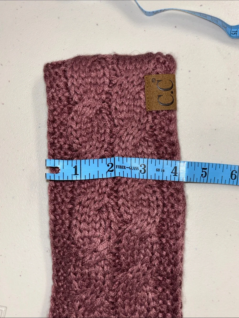 C.C Cable Knit Headband nwt fleece lined